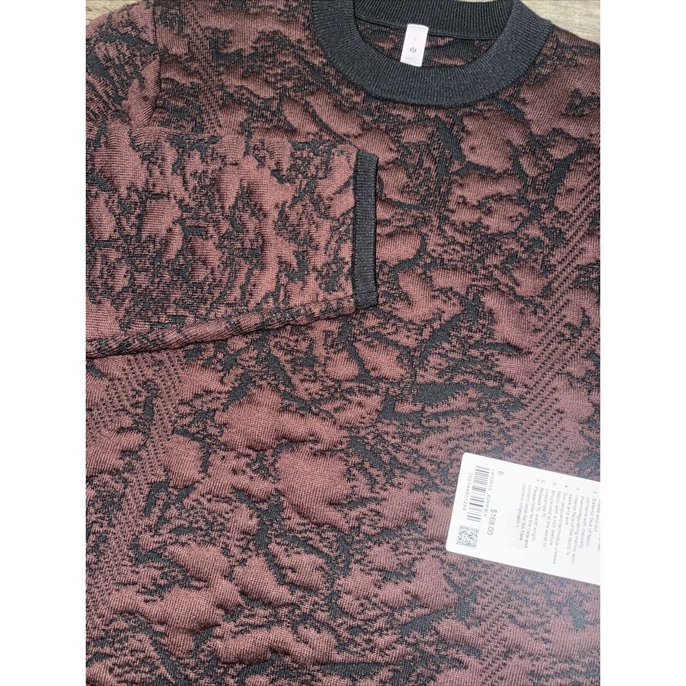 Lululemon Jacquard‎ Multi Texture Crew Neck Sweater Sweatshirts Women's Sz 6 NWT - Picture 4 of 5